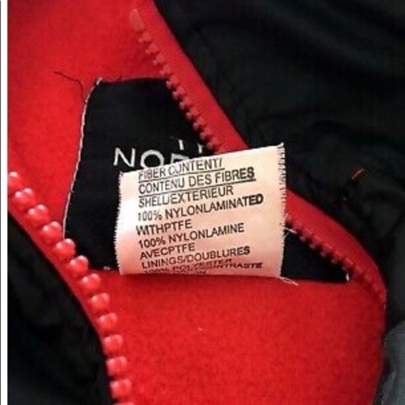 Vintage The North Face Gore Tex fleece men’s red and black liner jacket sz small - Picture 5 of 9